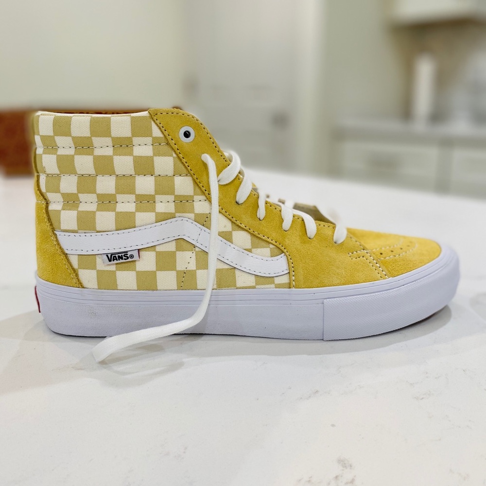 Sk8-Hi Pro Checkerboard Vans - Picture 2 of 12
